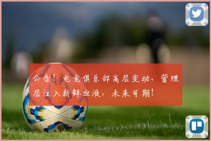公告！电竞俱乐部高层变动，管理层注入新鲜血液，未来可期！